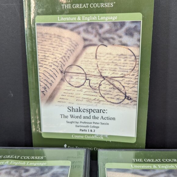 The Great Courses Literature & English Language Shakespeare 1 & 2 with Guidebook - Picture 2 of 6
